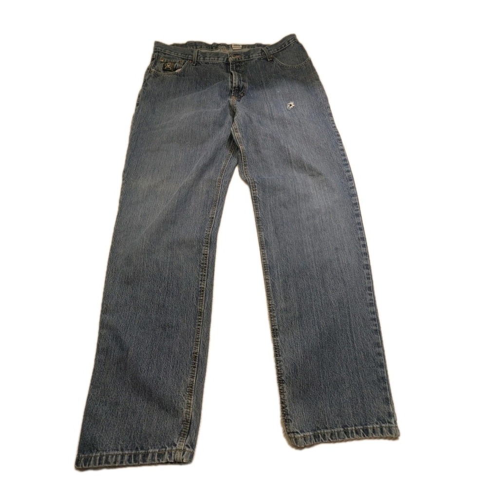 Cinch Black Label Men's Jeans 40x32 Relaxed Fit Rodeo Western Cowboy Light Wash